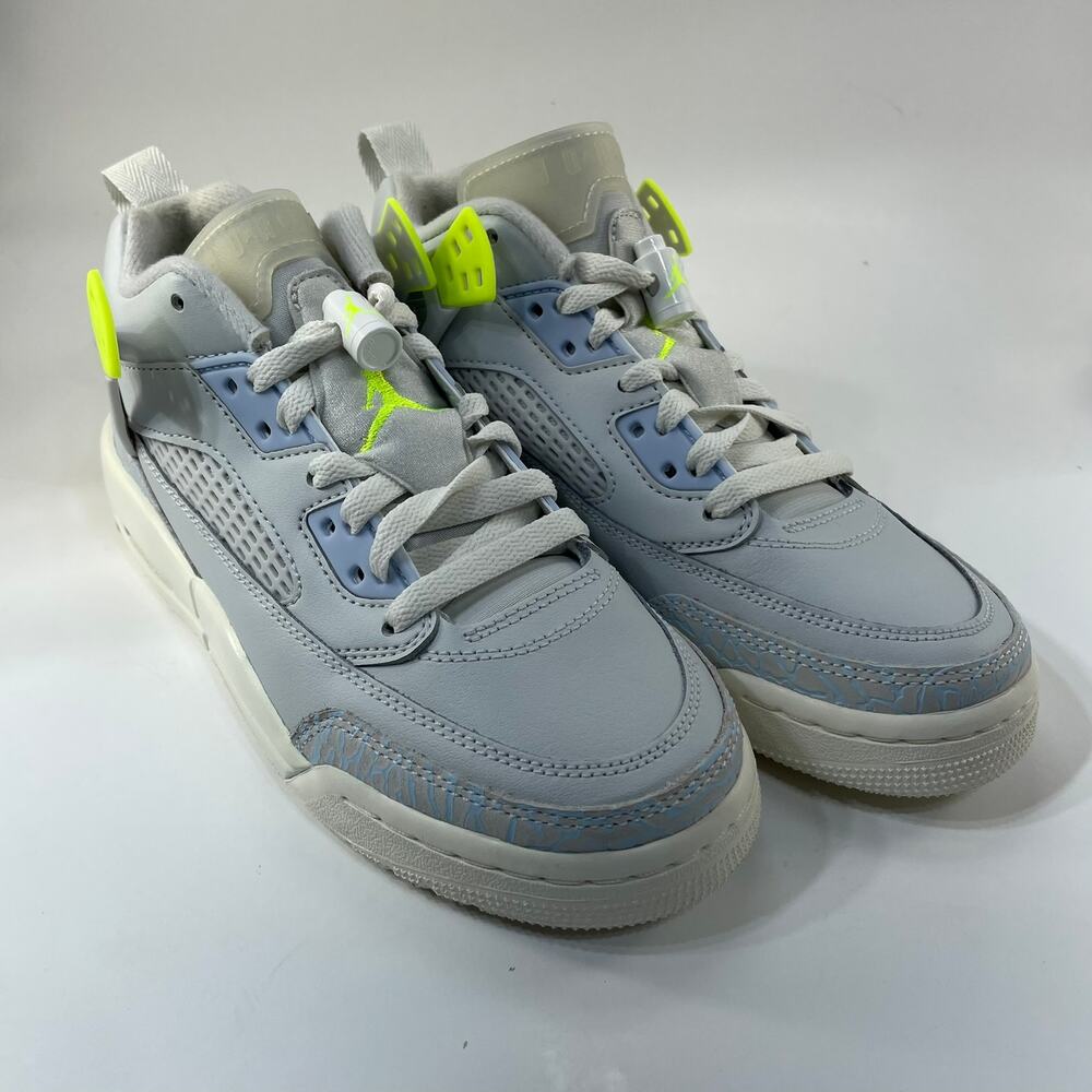 Nike Air Jordan Spizike Low GS Boys 5Y Blue Gray Neon Yellow IB4465-025